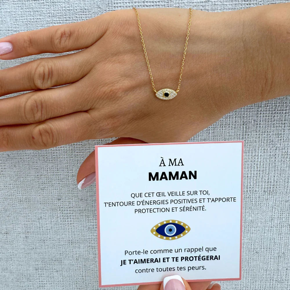 À Ma Maman - Collier Œil Énergie Positive