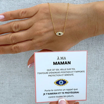 À Ma Maman - Collier Œil Énergie Positive