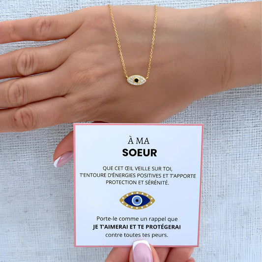 À Ma Soeur - Collier Œil Énergie Positive