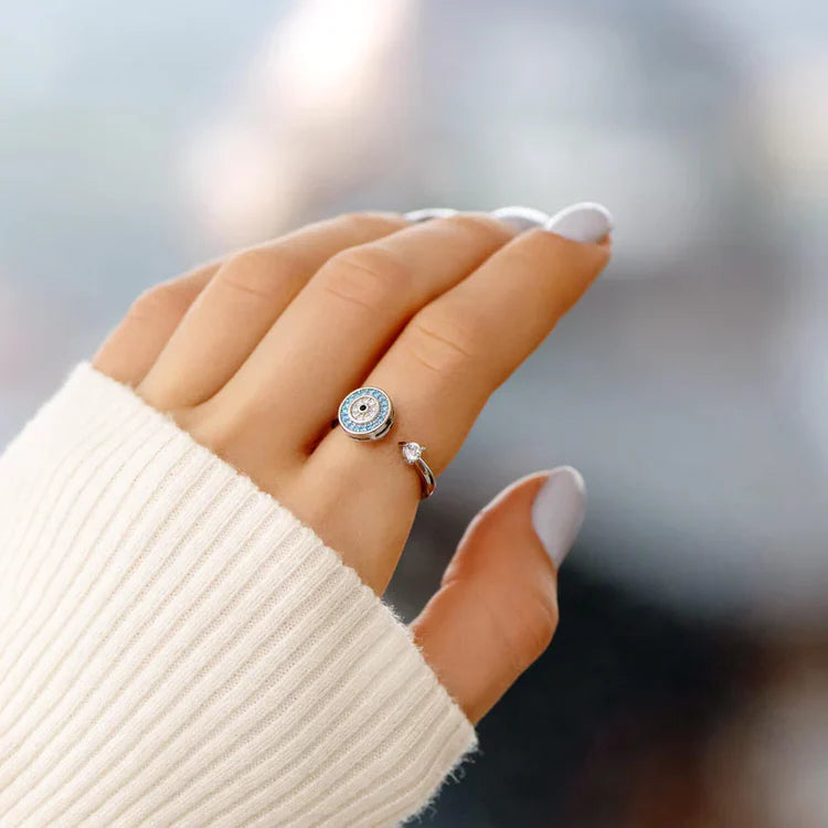 À Ma Fille - Bague Œil Porte-Bonheur I Ajustable